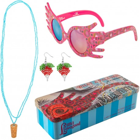 TRIO LORGNOSPECTRES ET BIJOUX LUNA LOVEGOOD - HARRY POTTER