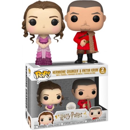 Pack 2 Figurines Pop! HARRY POTTER - Hermione Granger & Viktor Krum Yule Ball