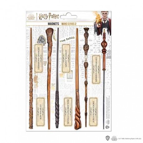 Pack de Magnets - HARRY POTTER - Baguettes magiques