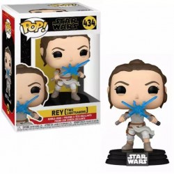 Figurine Pop STAR WARS - Rey 2 Lightsabers