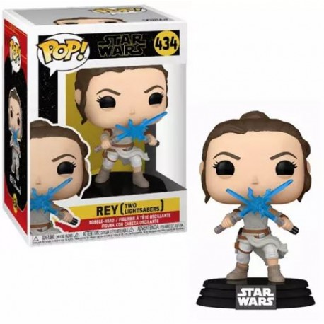 Figurine Pop STAR WARS - Rey 2 Lightsabers