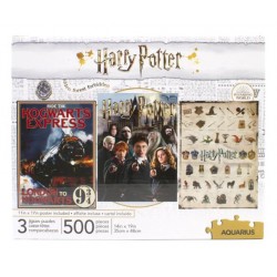 Puzzle HARRY POTTER - 3 puzzles 500 pièces