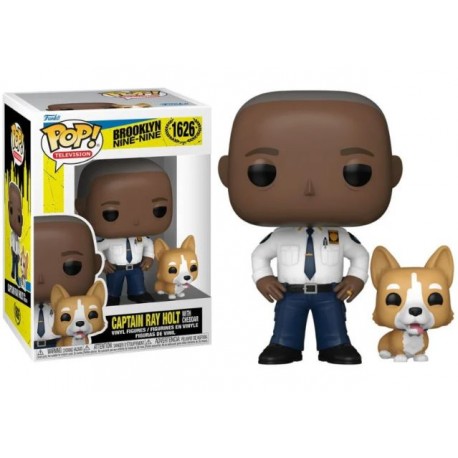 Figurine Pop BROOKLYN NINE-NINE - Capitaine Ray Holt avec Cheddar