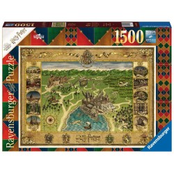 Puzzle HARRY POTTER - Carte de Poudlard 1500 pièces