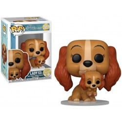 Figurine Pop LA BELLE ET LE CLOCHARD - Lady avec un Chiot